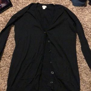 Black cardigan
